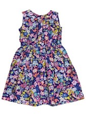 Tea Collection Girls Caribbean Wildflowers in Purple Sleeveless Dress Sz 8