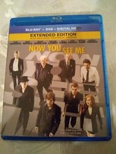 BLU-RAY/DVD: Now You See Me 2013 2-Disc Set Mark ruffalo Morgan Freeman Jesse