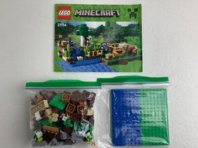 LEGO Minecraft The Farm Set 21114 includes Steve, Skeleton, Sheep, and Cow