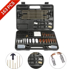 163pcs Gun Cleaning Kit Universal Rifle Pistol Shotgun Handgun Firearm with Case