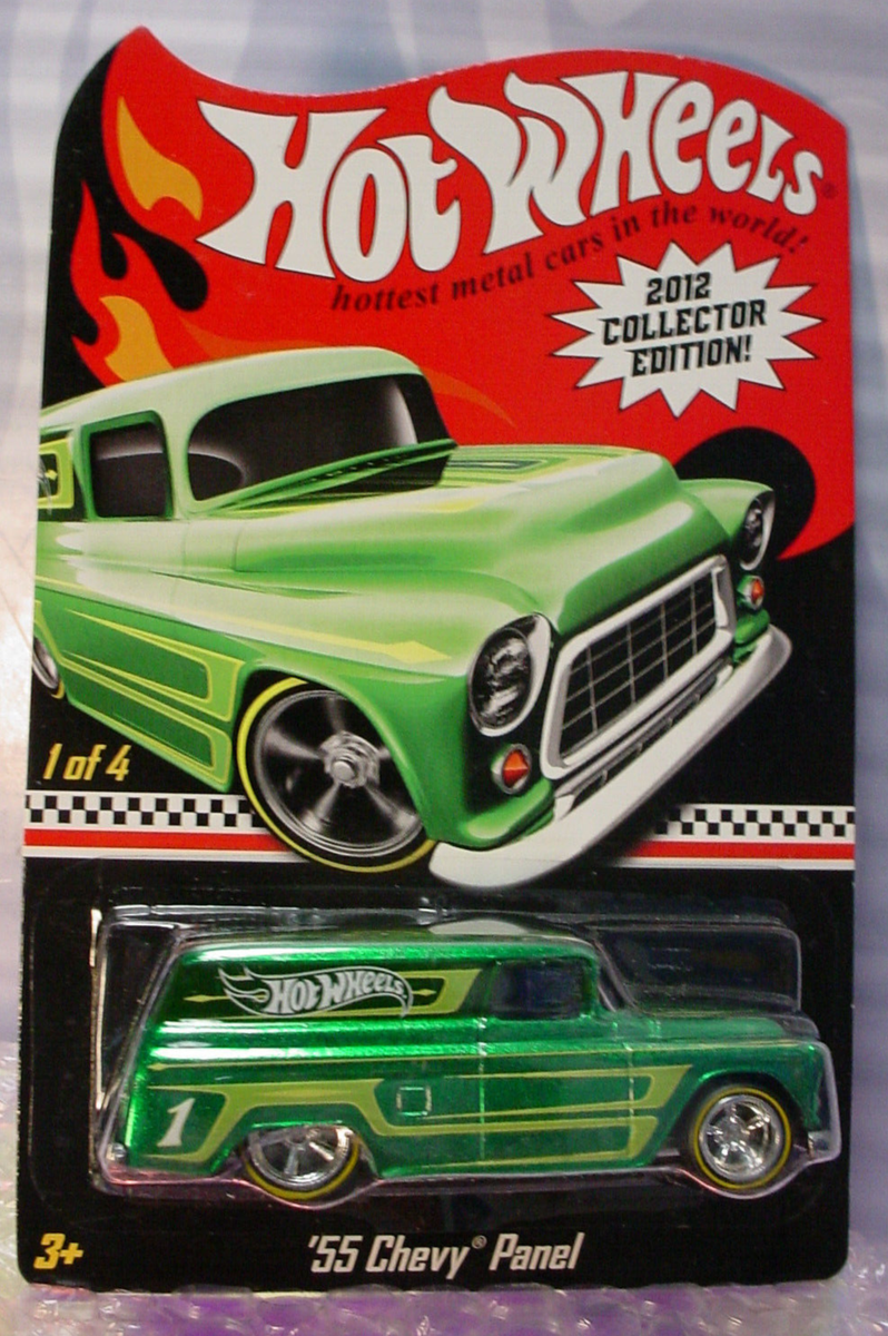 2012 RLC Hot Wheels Collector '55 CHEVY PANEL☆Green,real riders