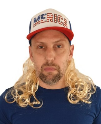 Blonde USA Hat Merica Gag Gift Tiger King Joe Exotic 4th of July