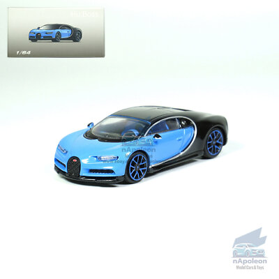 1/64 Bugatti Chiron Model Car Alloy Diecast Vehicle Collection Kids Gift Blue