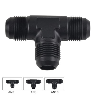 8AN to 6AN 6 AN Y Adapters Male Flare Fuel Line Hose Fitting Block Tee Pipe Aluminum Adapter 8 AN to AN 6 to AN6 Male Thread Black 8AN to 6AN 6 AN Y Adapters Male Flare Fuel Line Hose Fitting Block Tee Pipe Aluminum Adapter 8 AN to AN 6 to AN6 Male Thread Black