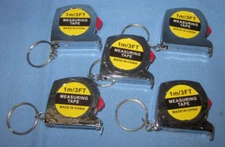 a Lot of 5 ~ 36 Inch Tape Measuring Keychains
