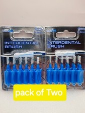 Dental Care Clean Interdental 6pcs Blue Brush, 0.6mm (Pack of 2)B72/A.CH/A.DH/2