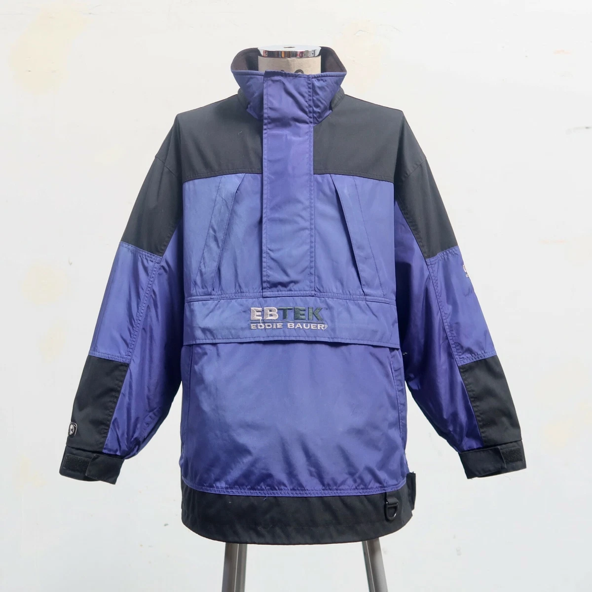 Vintage 90s Eddie Bauer Ebtek Nylon Anorak Pullover Jacket Mens Size M