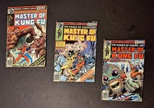 Master Of Kung Fu Brynocki Book Lot - Shang-Chi - Shockwave - Marvel Comics