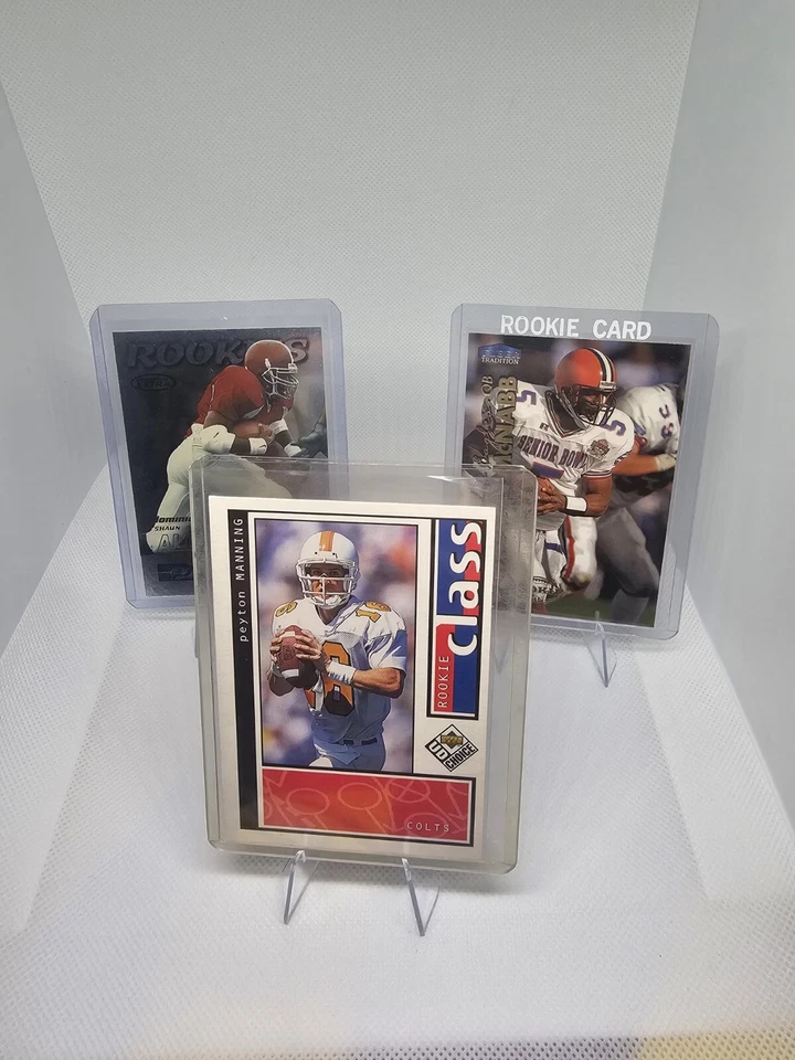 NFL 89 + 90s HOF ROOKIE LOT 11 CARDS HOF/MANNING/JAMES/MCNABB/FAULK/LT + MORE! - Image 2 of 4