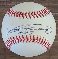 VLAD VLADIMIR GUERRERO SIGNED OML SELIG BASEBALL EXPOS ANGELS HOF