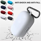 Silicone Protective Case With Carabiner Compatible For Earbuds Charging Ca SLK