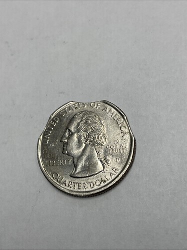 Triple Clipped Planchet Error 1999 D Georgia Quarter - Picture 2 of 8