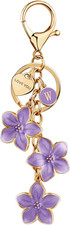 Initial Keychain Big Flower Cute Keychain Girl Purse Charms for Handbag Cute Let