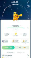 Pokemon Trade Go - Shiny Pikachu Ethan's Cap - Registered 20K