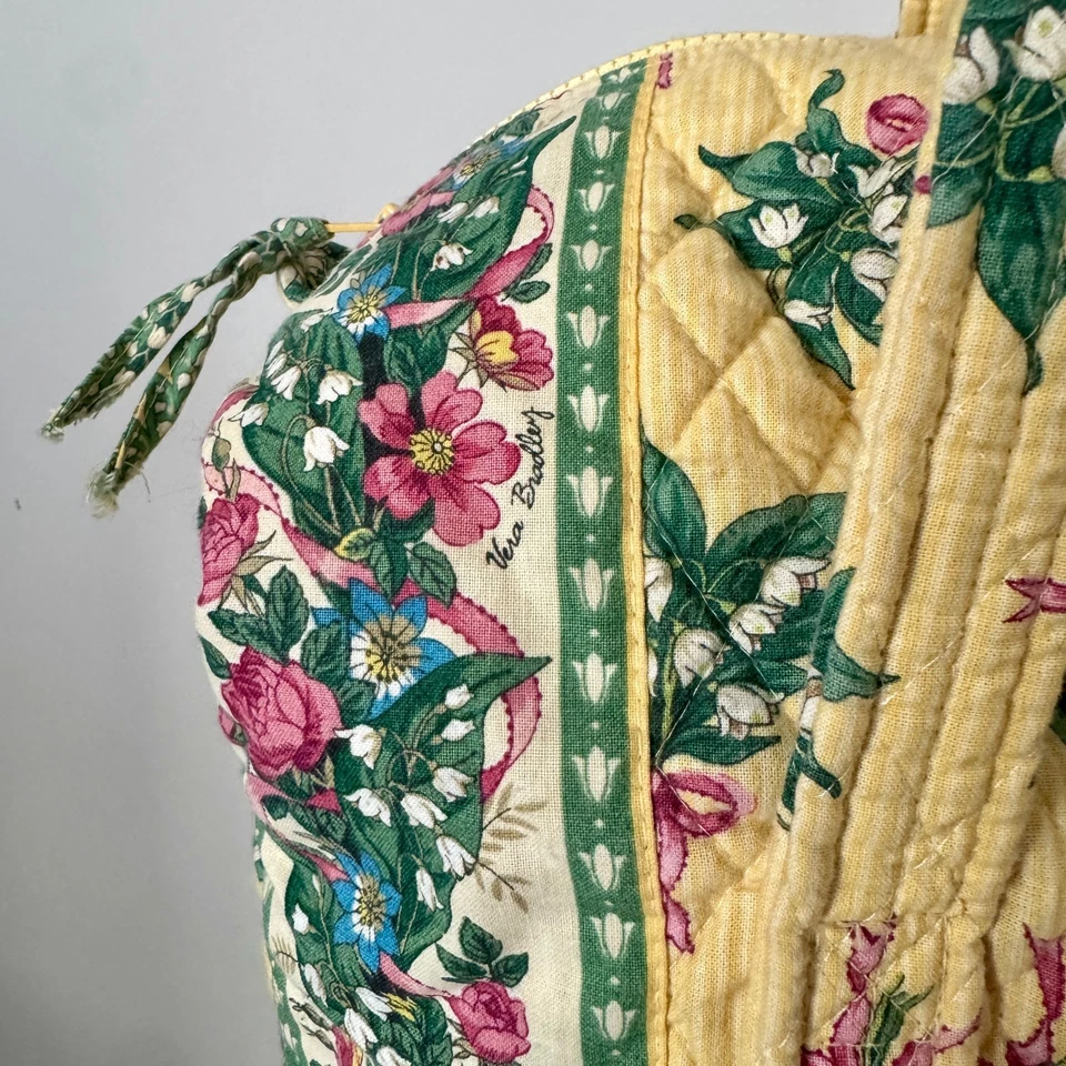 Bolso de Hombro Vera Bradley Vintage Retirado Estilo Elizabeth Hope Lona Floral Foto 2 de 4