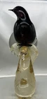 Vintage Formia Vetri Di Murano Purple/Silver Glass Hummingbird  (A68)