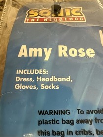 01709070 Spirit Halloween Kids Amy Rose Costume - Sonic the Hedgehog Child M