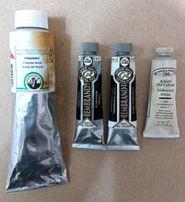 Ölgemälde in Künstlerqualität: Ein Quartett besonderer Weißer  