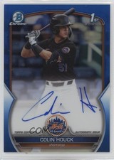 2023 Bowman Draft Chrome Prospect Blue Refractor 20/150 Colin Houck Auto 0a98