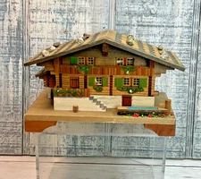 Vintage Swiss Chalet Music Box – Buhler Music, Switzerland (Non-Working)