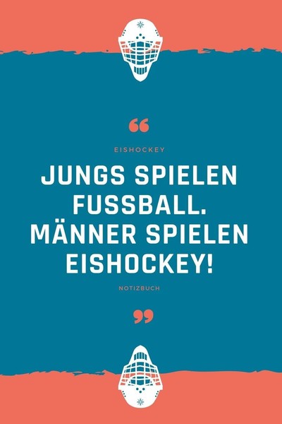 Notizbuch Eishockey MäNner 120 Seiten A5 Linierte Seiten Sport Geschenk-image