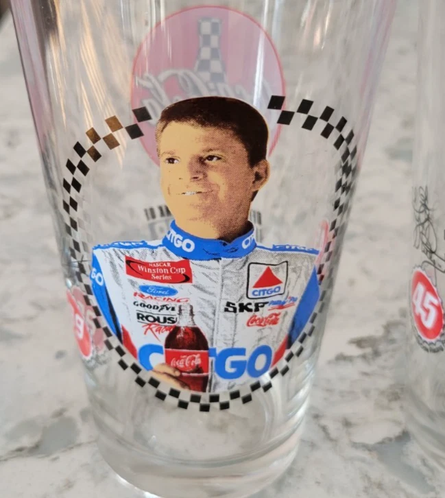 NASCAR Coke Coca Cola гонки пинта стекла Petty Elliott Burton Labonte лот из 6 - Изображение 4 из 4