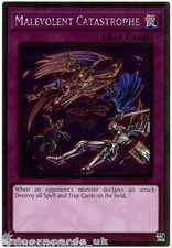NKRT-EN033 Malevolent Catastrophe Platinum Rare Limted Edition Mint YuGiOh Card