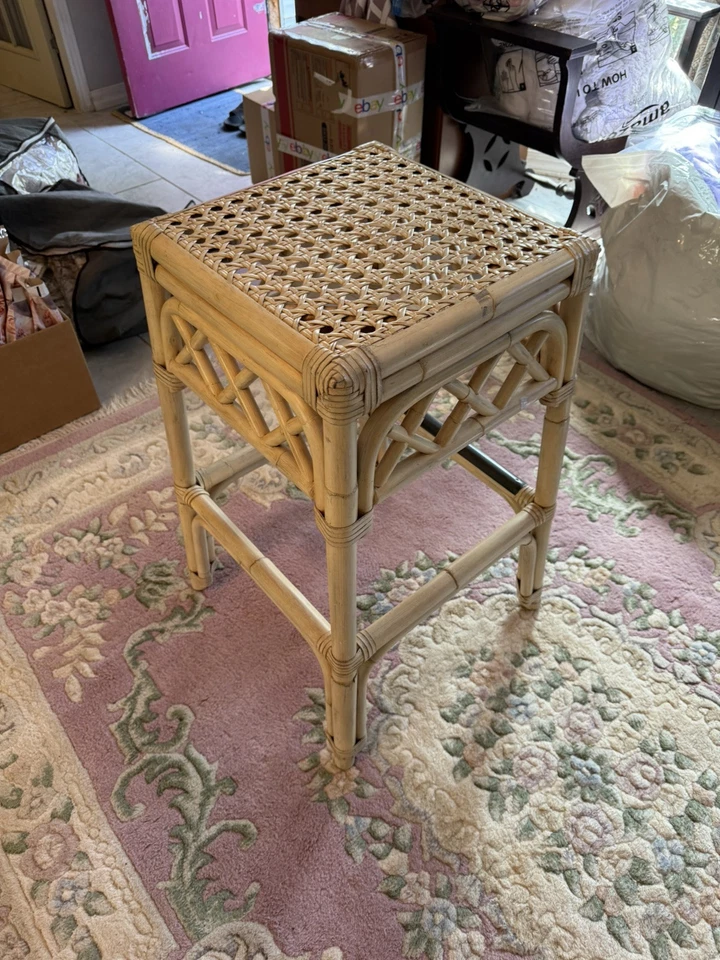 1 бамбуковая трость передняя дверь сиденье барный стул еда кухонный стол патио - Изображение 2 из 4