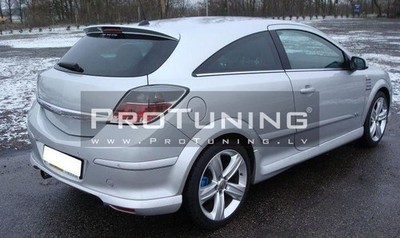 OPC Look Rear/ Boot door Spoiler wing/ Roof extension For Opel Astra H 3D GTC