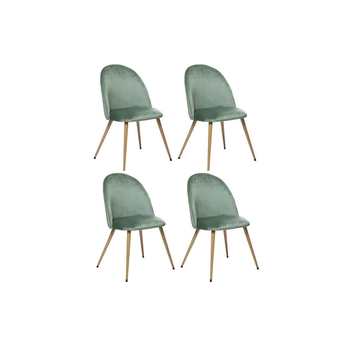 Chaises design Slano vert céladon de 84cm pour éliminer le mal de dos à table