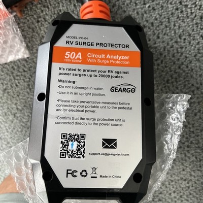 GEARGO RV Surge Protector 50 Amp RV Circuit Analyzer Surge Guard Full Protect...