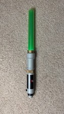 2007 Hasbro Green Lightsaber With 3 Crystals Lights And Sounds Work