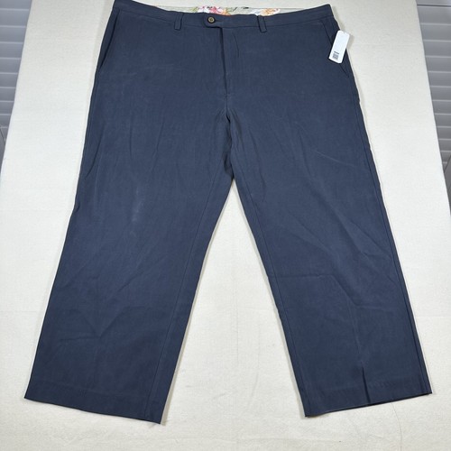Pantalon Tommy Bahama homme 42x25 robe décontractée soie mélangée devant plat