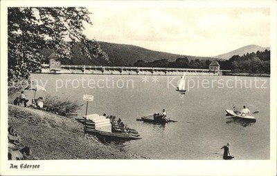 Edersee float and rower