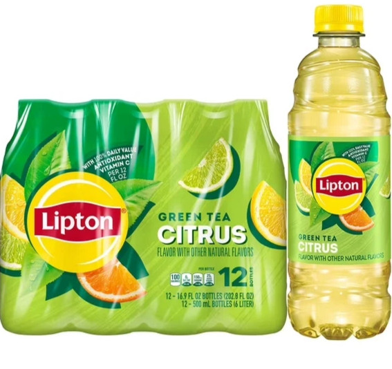 Citrus Iced Tea, Bottled Tea Drink, 16.9 Fl Oz, Pack Of 24