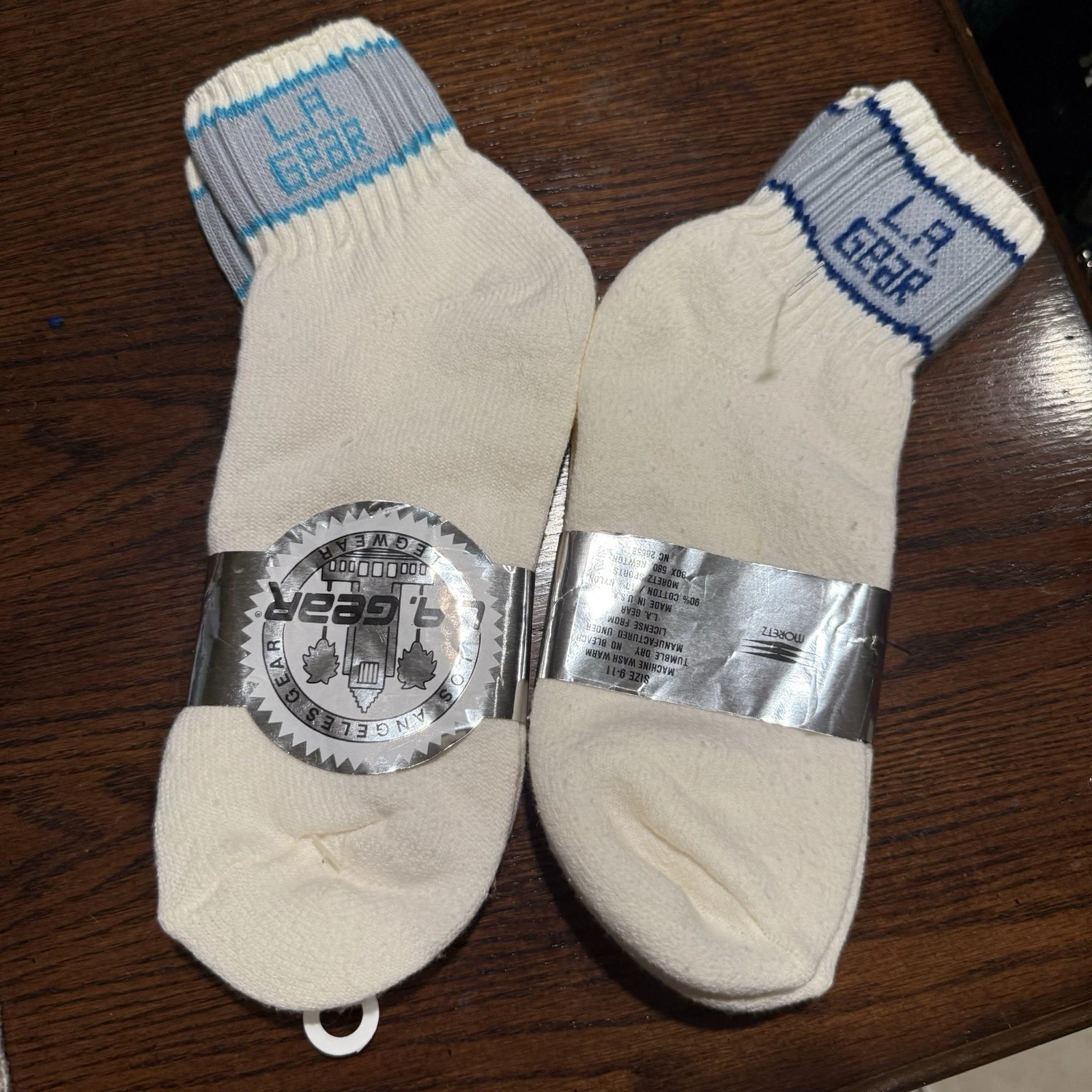 L.A. Gear Crew Socks Vintage Deadstock New Rare Original Size 9-11