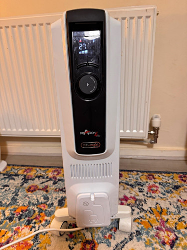 De'Longhi TRDX40820E Oil-Filled Radiator Heater Timer 4 Heat