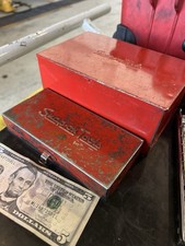 2 Used Small Snap On Metal Tool Boxes KR-111 and KR-206