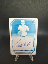 2026 Bowman Baseball Eli Willits Cyan Printing Plate Auto 1/1