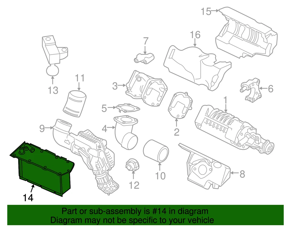 Intercooler original Nissan 14461-3KY0A Foto 2 de 2