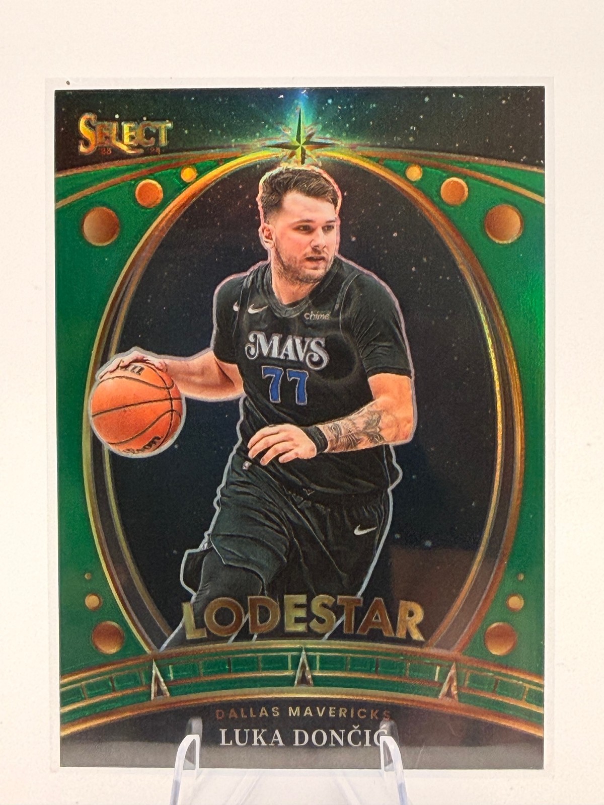 Select 2023-24 Panini Select Luka Doncic #7 Lodestars Green Prizms