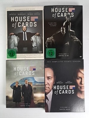 DVD: House of Cards. Staffel 1-4, Kevin Spacey, Robin Wright, Serie, 4 Boxen