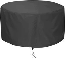 LBTING Fire Pit Cover, 48 Inch Cover for 45-48 Inch round Firepit, Waterproof Wi