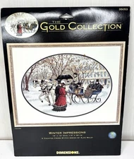VTG Dimensions Gold Collection Winter Impressions Counted Cross Stitch Kit 35053