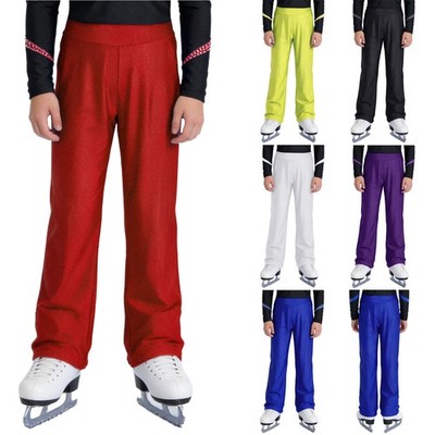 Kids Boys Trousers Jogging Pants High Elastic Sweatpant Costume Casual Latin