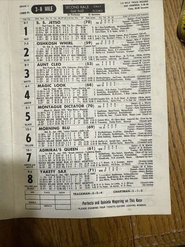 Palm Beach Kennel Club Program  Dog Racing HE'S MY MAN  Two Programs - Picture 11 of 17