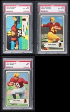 1954 Bowman Washington Redskins Near Team Set 6 - EX/MT 4981738 (9 / 11 cards)