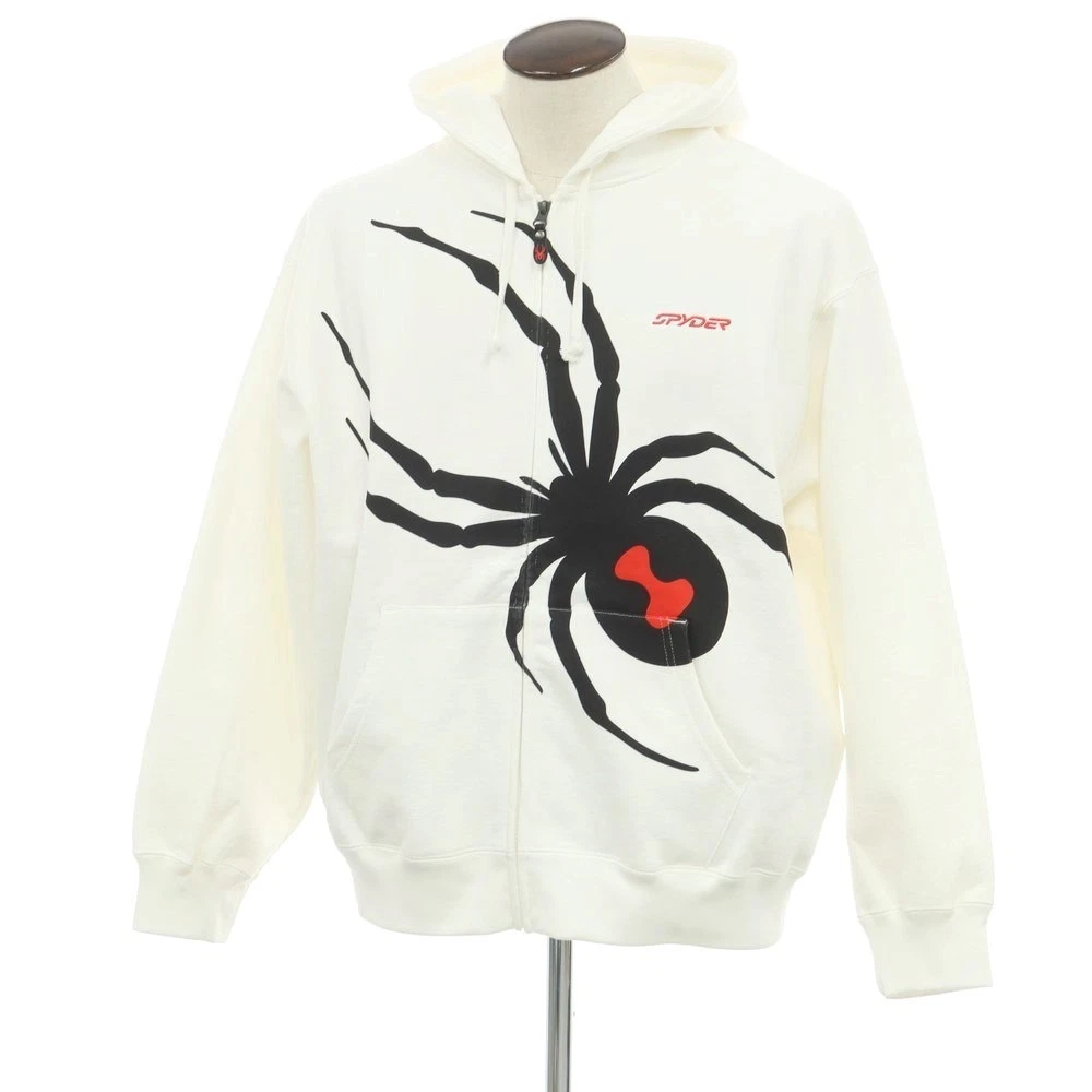 Sweat à capuche zippé Supreme 2024 FW Spyder blanc L occasion coupe slim
