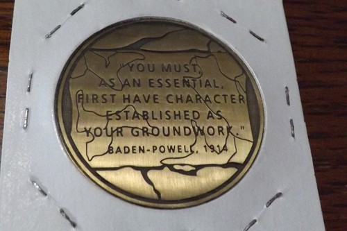 BOY SCOUT MEDALLION TOKEN COIN 2007 TRAPPER TRAILS COUNCIL BADEN POWELL - Picture 2 of 2