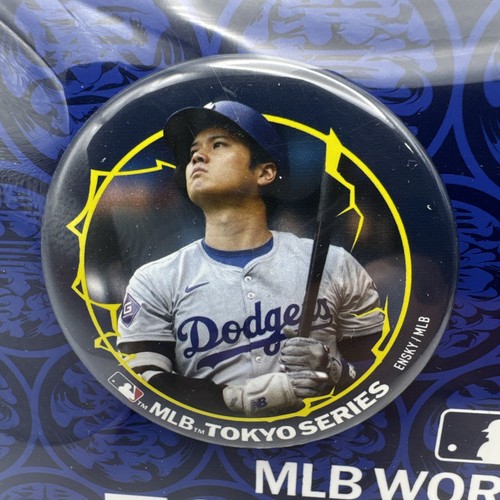 Shohei Ohtani LA Dodgers Badge Button Pins Pinback Set of 2 (2024 Tokyo Series) - Picture 4 of 5